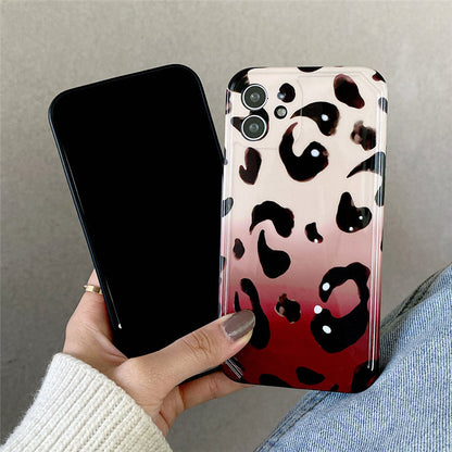 Amber Gradient Leopard Print Suitable Mobile Phone Case Anti-drop Cover