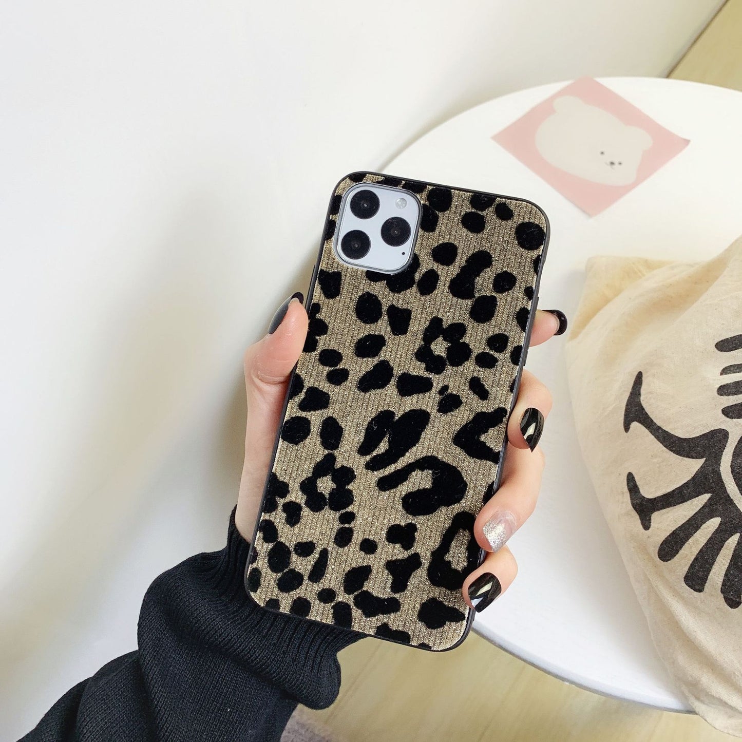 Compatible with Apple , Explosive Autumn And Winter Leopard Print Mobile Phone Case Cover