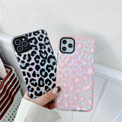 Compatible with Apple, Compatible with Apple , Suitable For Iphone12Promax Mobile Phone Case Apple 11 Two-Color Tpu Leopard Print Protective Cover Xr All-Inclusive Mobile Phone Case