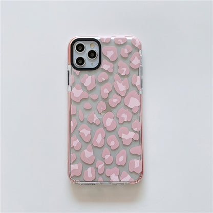 Compatible with Apple, Compatible with Apple , Suitable For Iphone12Promax Mobile Phone Case Apple 11 Two-Color Tpu Leopard Print Protective Cover Xr All-Inclusive Mobile Phone Case